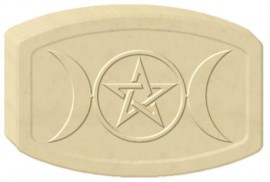 Triple Moon Pentacle Soap Mold